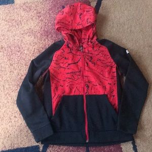 Boys large Adidas climawarm hoodie zip sweatshirt